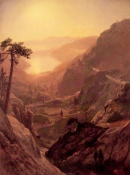 Albert Bierstadt : View of Donner Lake